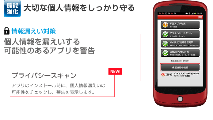 機能強化 大切な個人情報をしっかり守る